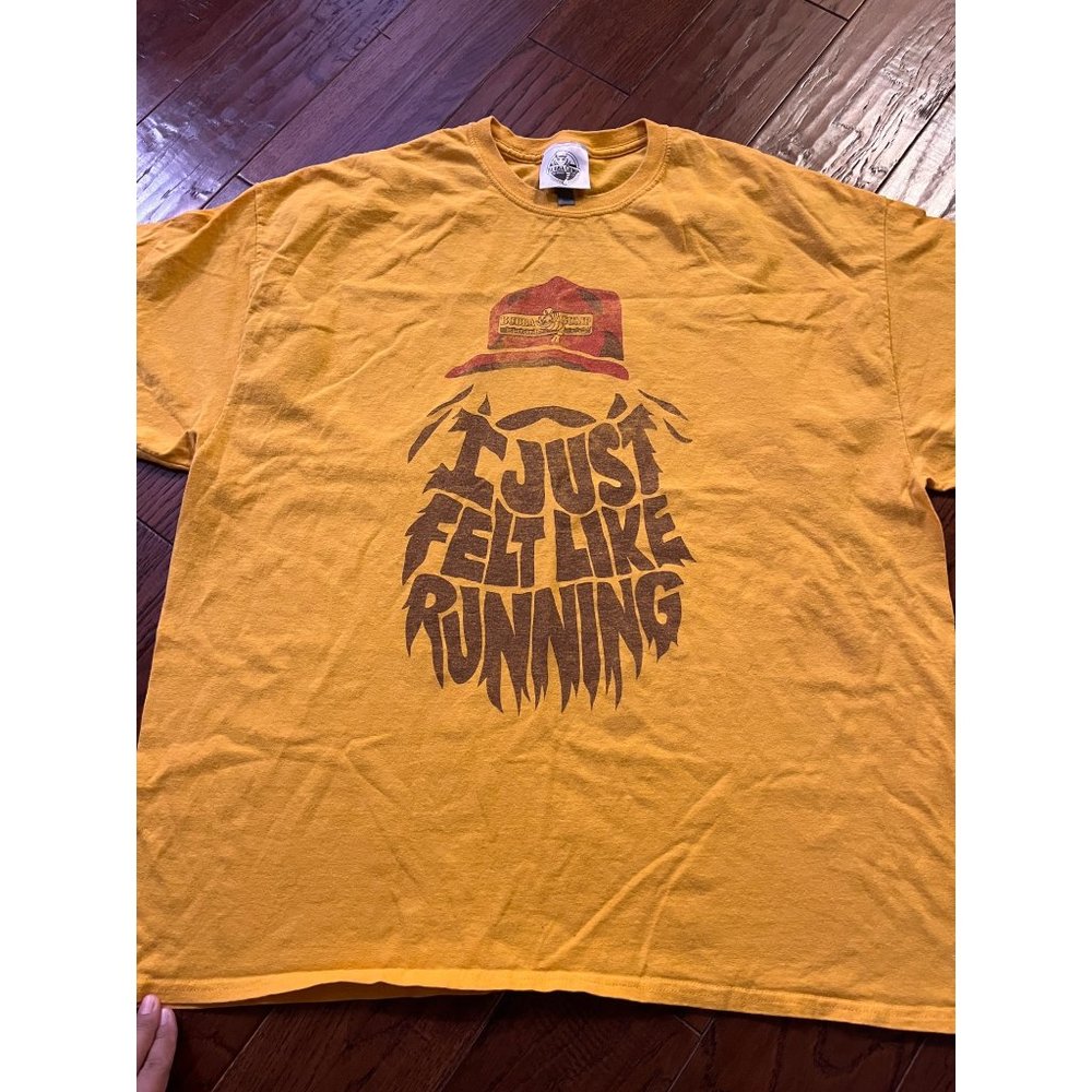 Bubba Gump Men’s Yellow Forest Gump Tshirt sz 2xl